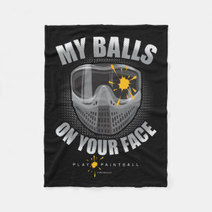 Paintball på ditt ansikte fleecefilt