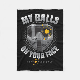 Paintball på ditt ansikte fleecefilt