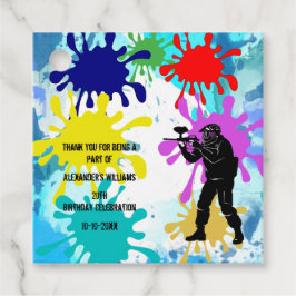 Paintball Party Gåvor Etiketter