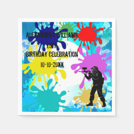 Paintball Party Pappersservett