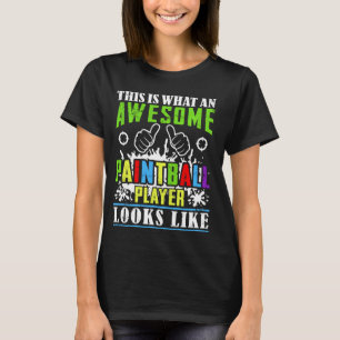 Paintball Player Tie Dye Graphic Vuxen & Kids Pain T Shirt