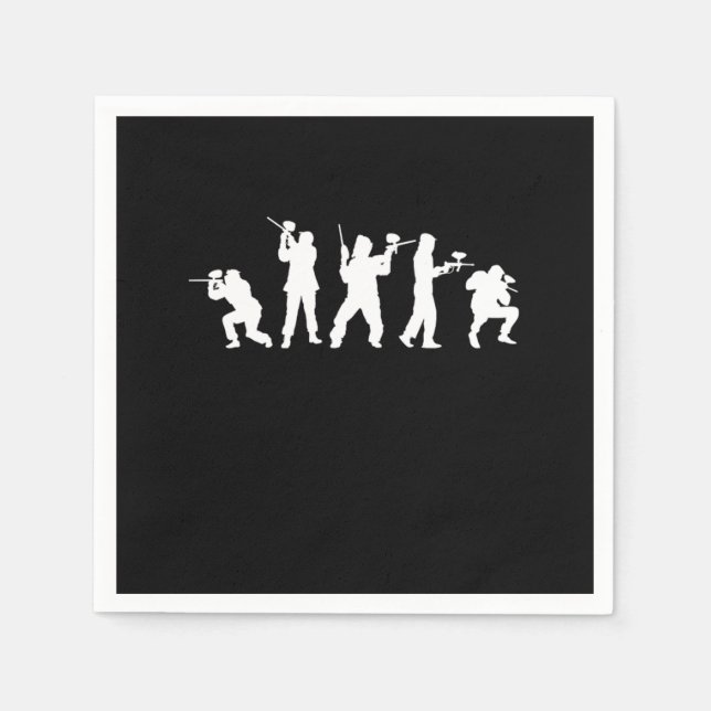 Paintball Players Paintball Marker Paintball Gun G Pappersservett (Framsidan)