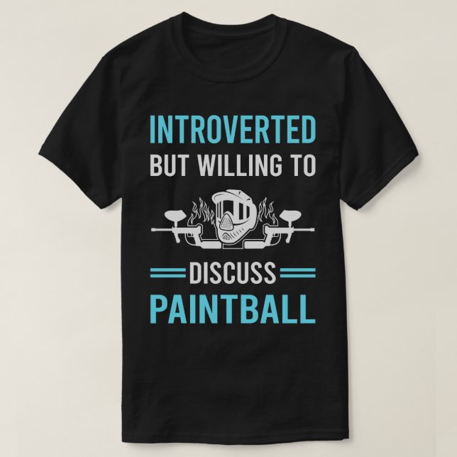 Paintball presenterad t shirt (Design framsida)