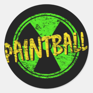 Paintball Radioactive Runt Klistermärke