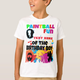Paintball-Roligt som matchar färgad födelsedag T Shirt