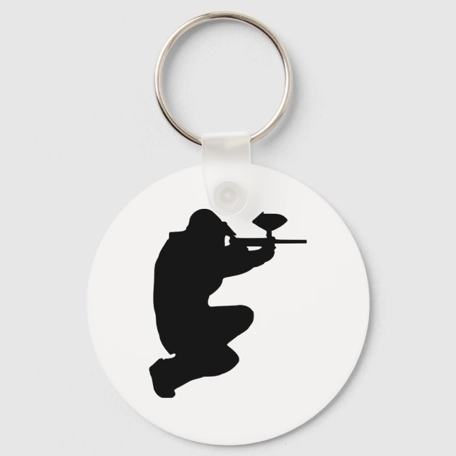 Paintball-spelare Nyckelring (Framsida)