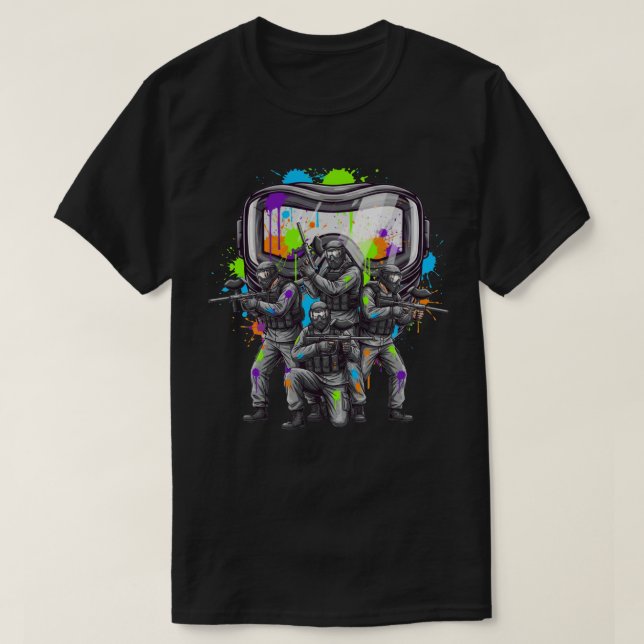 Paintball Squad Splash T Shirt (Design framsida)