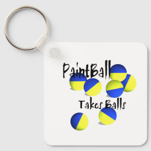 Paintball tar Bollar Nyckelring