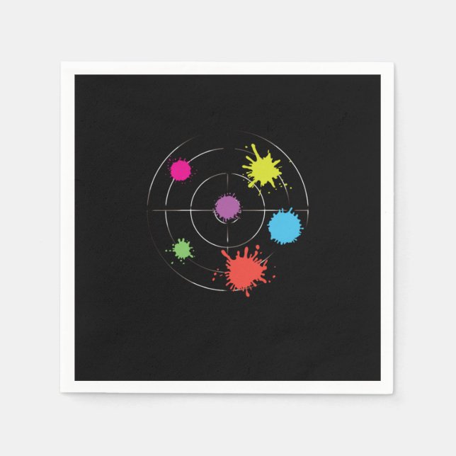 Paintball Target Paintball Game Paintball Player G Pappersservett (Framsidan)