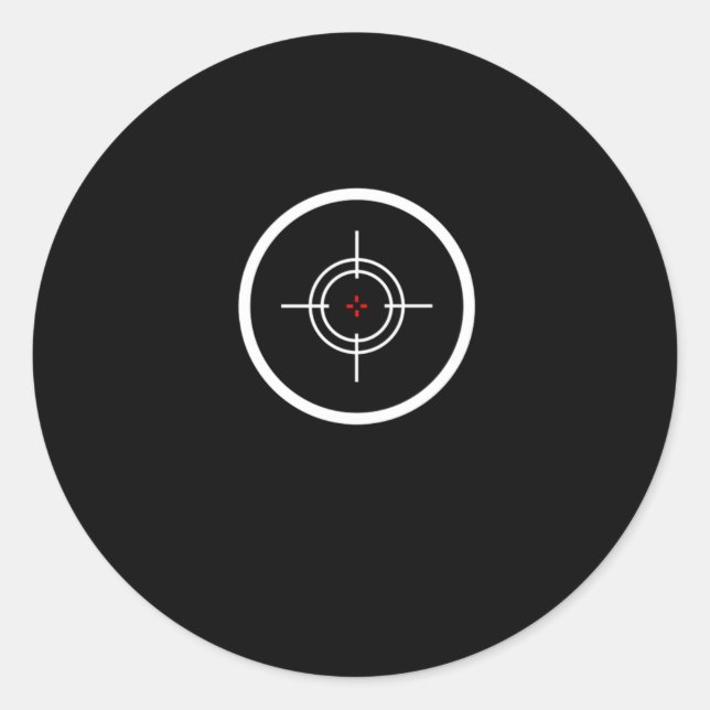 Paintball Target Paintball Marker Paintball Gun Gi Runt Klistermärke (Framsida)