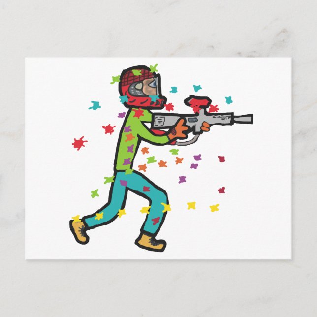 Paintball Vykort (Framsida)