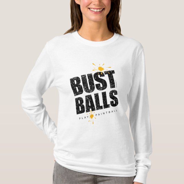 Paintballbystbollar Tee Shirt (Framsida)