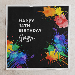 Paintballing-Födelsedagsfest Pappersservett