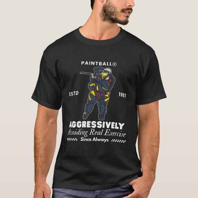 Paintballövning T Shirt (Framsida)