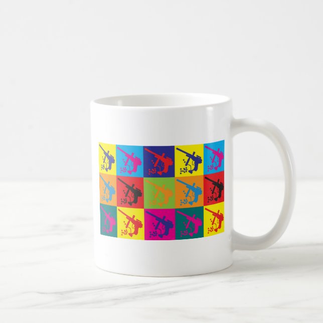 Paintballpopkonst Kaffemugg (Höger)