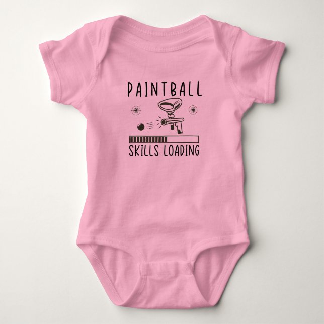 Paintballspelare Spädbarn Paintball Färdigheter La T Shirt (Framsida)