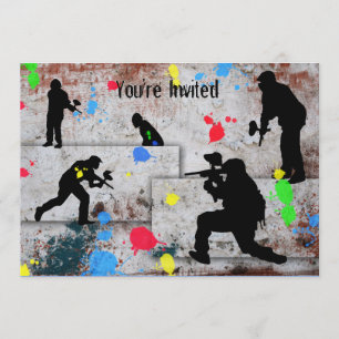 Paintballstrid Inbjudningar