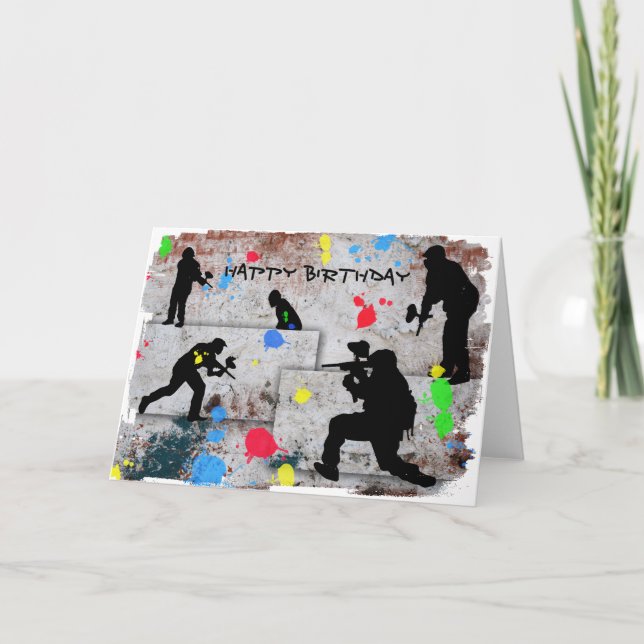 Paintballstrid Kort (Framsida)