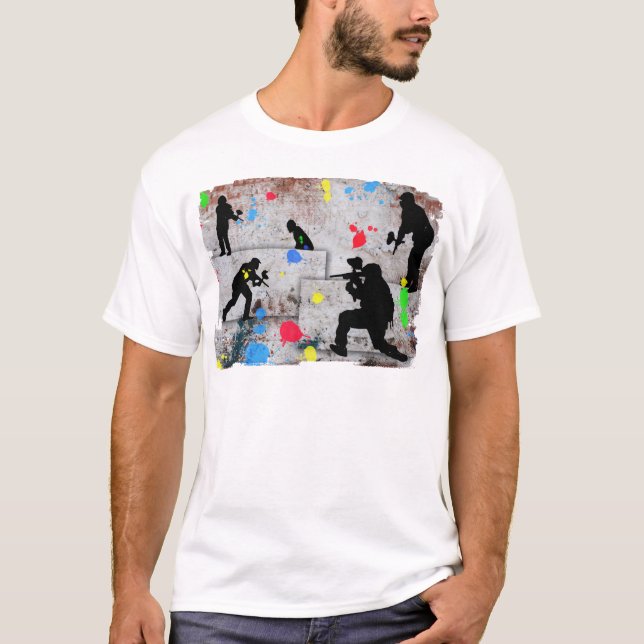 Paintballstrid T Shirt (Framsida)