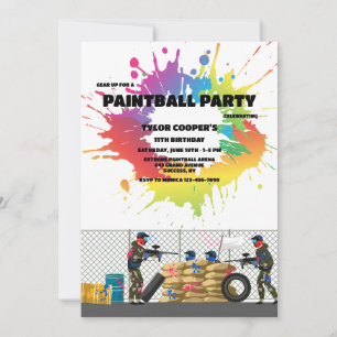 Paintballutmaning Inbjudningar