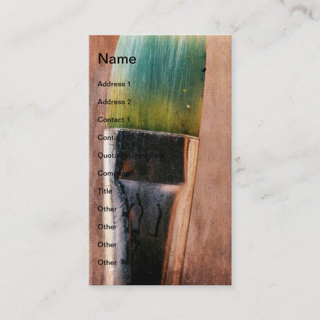 Paintborste Digital Art Visitkort (Framsida)