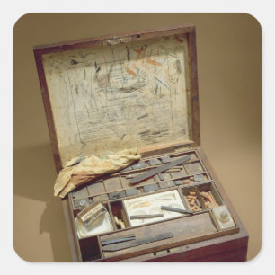 Paintbox av John James Audubon Fyrkantigt Klistermärke