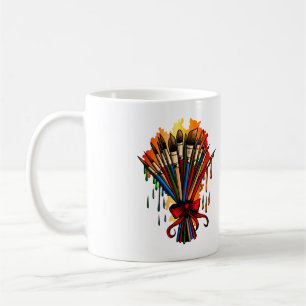 Paintbrush Bouquet Kaffemugg