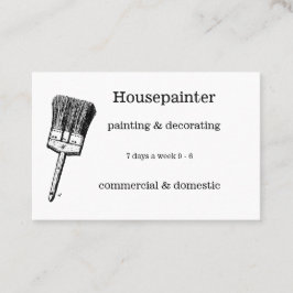 Paintbrushdesignvisitkort Visitkort