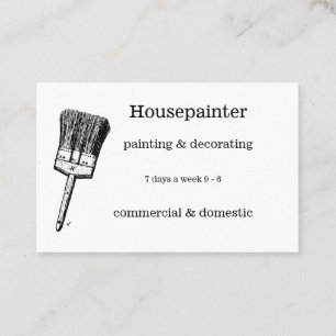 Paintbrushdesignvisitkort Visitkort