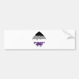 Paintdrip Asexual överdängare Bildekal