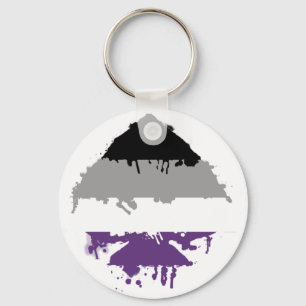 Paintdrip Asexual överdängare Nyckelring