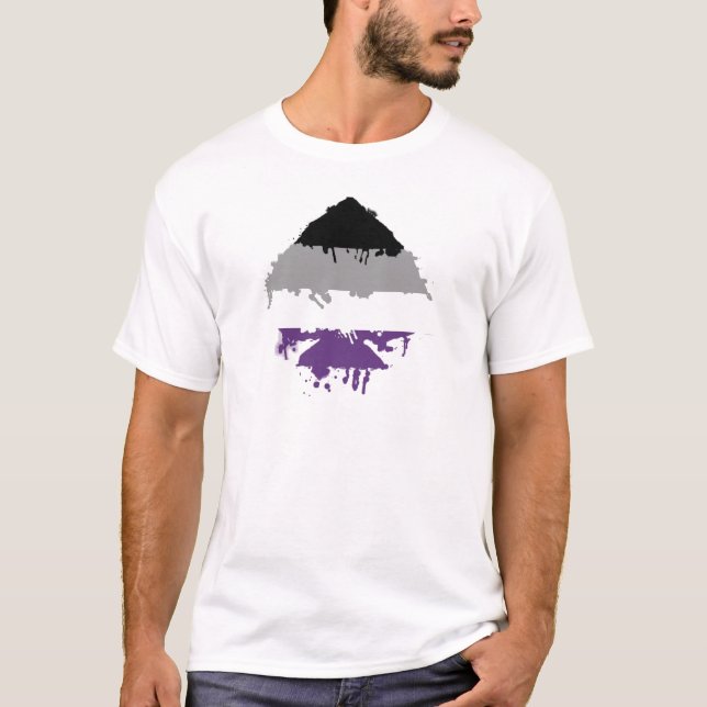 Paintdrip Asexual överdängare T-shirt (Framsida)