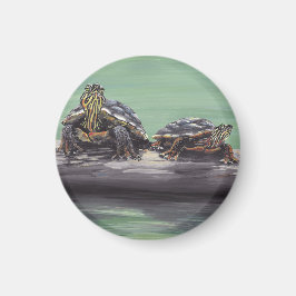 Painte Turtle Magnet