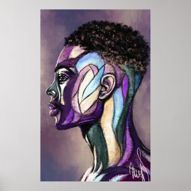 Painted Art Man Poster (Framsidan)