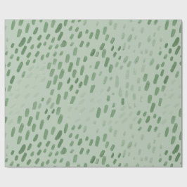 Painted Dots Sage Presentpapper