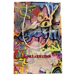 PAINTED Graffiti klottrade repade tegel S