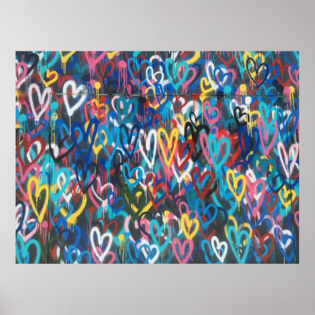 PAINTED HEARTS POSTER (Framsidan)
