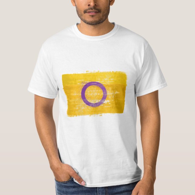 PAINTED INTERSEX-PRIDE T SHIRT (Framsida)