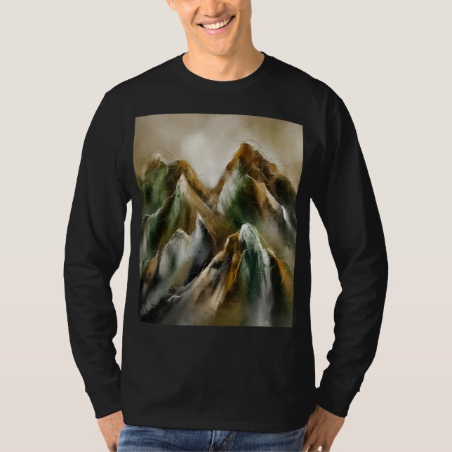 Painted Mountains  T Shirt (Framsida)