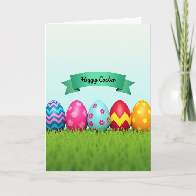 Painted Pattern Celebration Card Kort (Framsida)