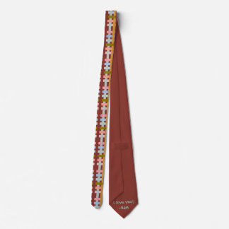Painted Plaid PERSONAL MESSAGE Colorful Neck Tie Slips