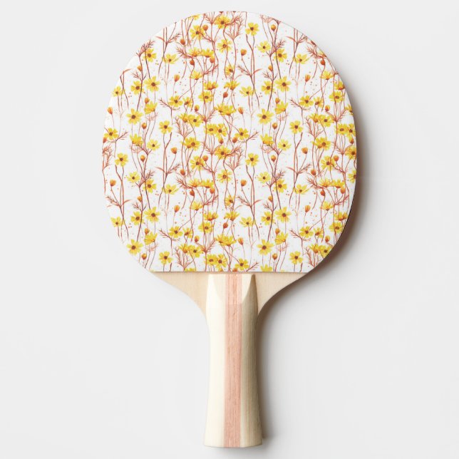 Painted Yellow Daisies Pingisracket (Framsidan)