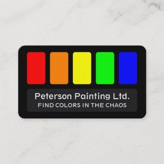 Painter-Affärskort med Slogen Visitkort