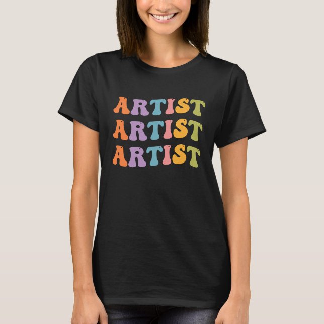 Painter Artis Artwork Graphic Designer T Shirt (Framsida)