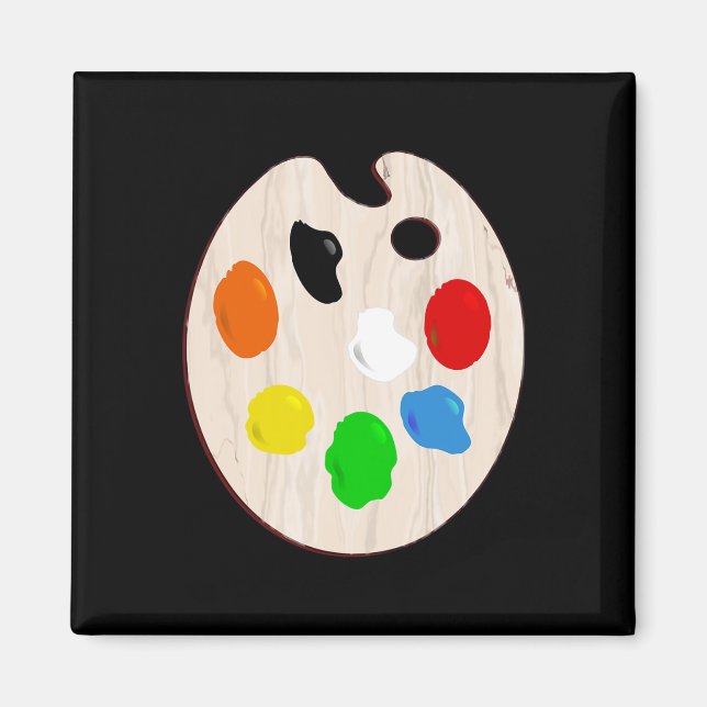 Painter Artist Paint Palette Halloween Costume Magnet (Framsidan)