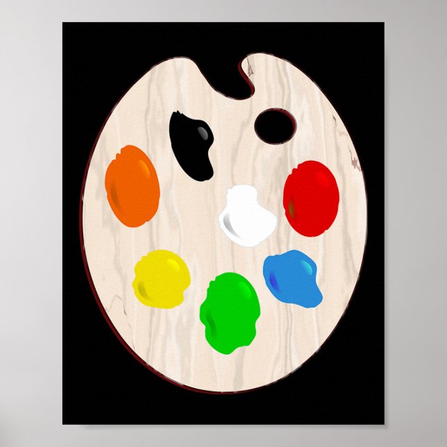 Painter Artist Paint Palette Halloween Costume Poster (Framsidan)
