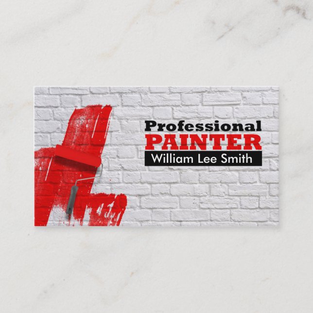 Painter Business card Visitkort (Framsida)