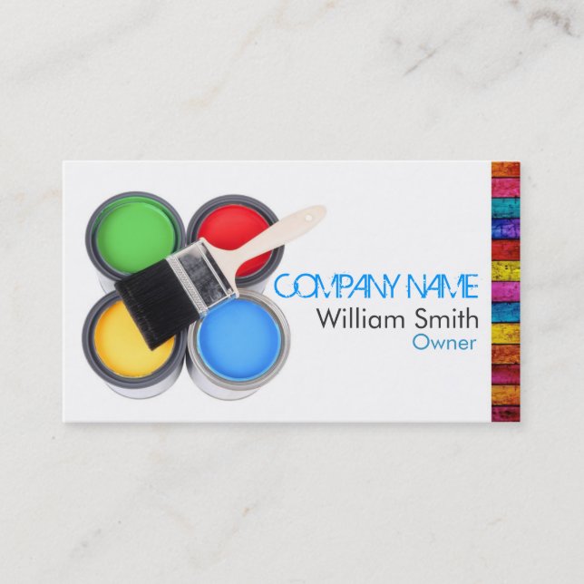 Painter Business Card Visitkort (Framsida)