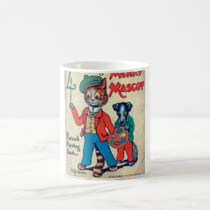 Painter Cat, Louis Wain Kaffemugg