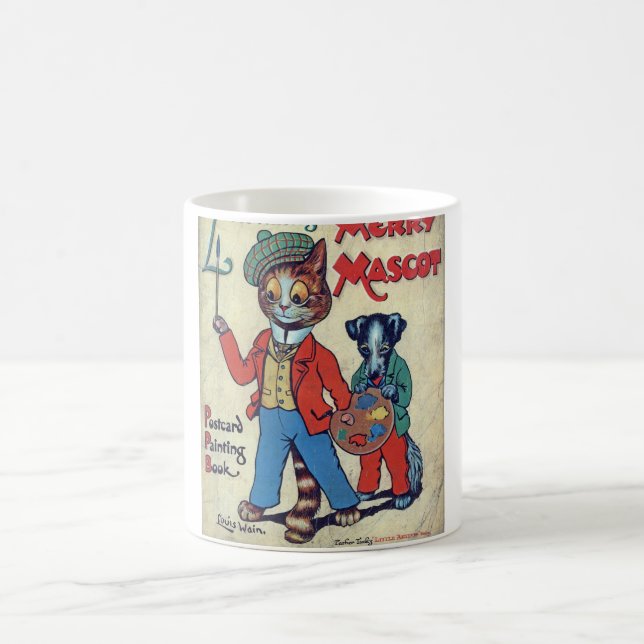 Painter Cat, Louis Wain Kaffemugg (Center)